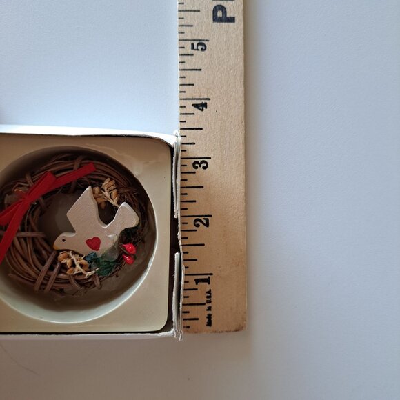 Vintage Set Of 3 Handmade Decorative Holiday Christmas Ornaments Collectible - Picture 9 of 10